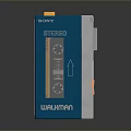 Sony Wurhman Stereo Portable Cassette Audio Device With Classic Retro Design