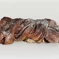 Soft Fluffy Rich Brown Swirled Cinnamon Bread Topped With Powdered Sugar