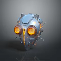 Sci-Fi Helmet Alien Helmet-Helmet High Tech Helmet Game Helmet 3d model