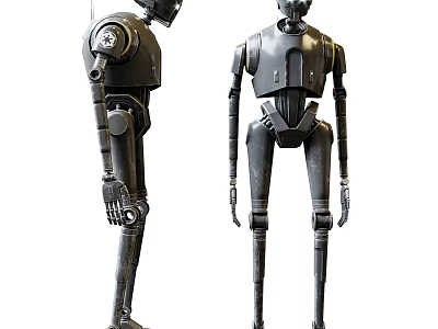 Smart Machines Humanoid Robots With Mechanical Structure And Detailed Design 3d model