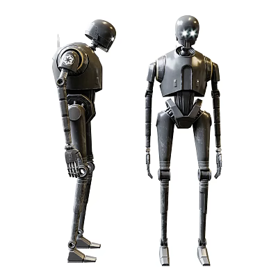 Smart Machines Humanoid Robots With Mechanical Structure And Detailed Design 3d model