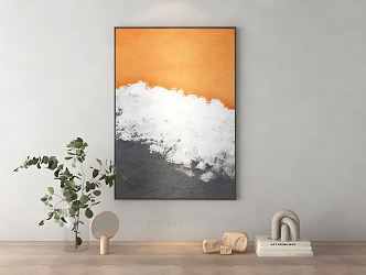 Modern abstract painting texture painting 3d model