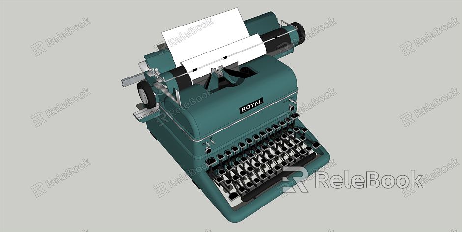 Modern Typewriter Printer Equipment model