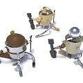 Mechanical Robot Shaped Playground Equipment With Different Designs And Crawler Tracks 3d model