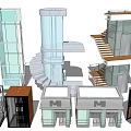 Modern Elevator 3d model