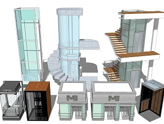 Modern Elevator 3d model