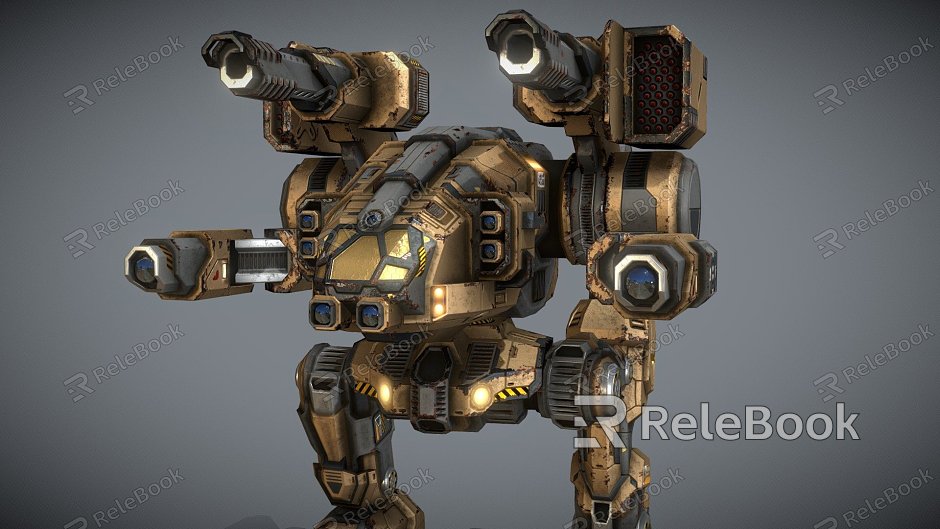 Animated Mecha model