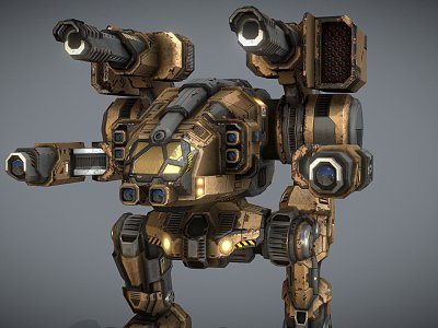 Animated Mecha model