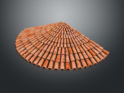 Modern Roof Tile Top Tile 3d model