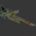 Futuristic Fighter Jet Design With Metallic Body Streamlined Wings Dual Engines And Red Markings