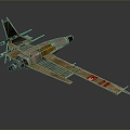 Modern Fighter Fighter Fighter Sci-fi Fighter 3d model