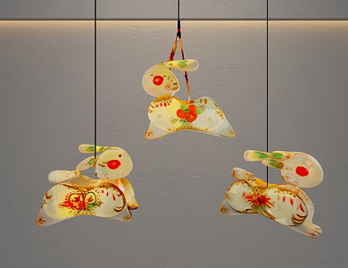 lantern rabbit lantern 3d model