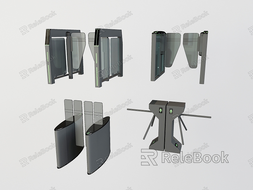 Modern gate access control subway entrance gate office access control gate model