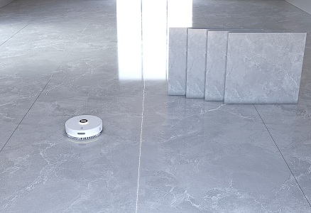 Marble Floor Tile Polished Floor Tile Floor Tile Ornaments Grey Floor Tile Sweeping Robot 3d model