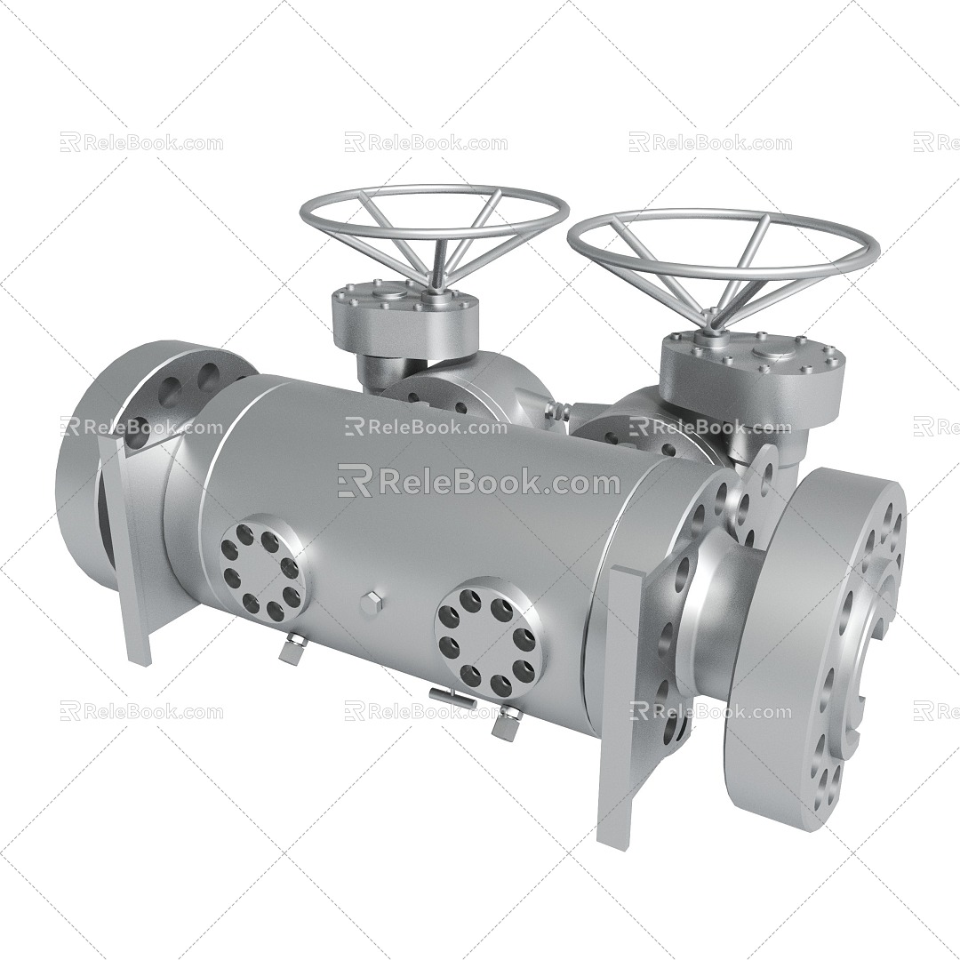 Stainless steel high pressure tank quick opening pressure vessel autoclave high pressure tank forged steel fixed flange ball valve electric plug valve electric jacket insulation plug valve flange 3d model