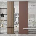 Modern entrance partition 3d model