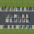 Eco Friendly Parking Lot With Green Landscaping And Sustainable Design Features