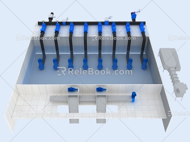 Pump Station 3d model