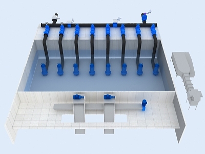 Pump Station 3d model