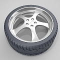 modern car accessories tire 3d model