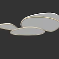 Modern Ceiling Lamp Simple Oval Ceiling Lamp 3d model