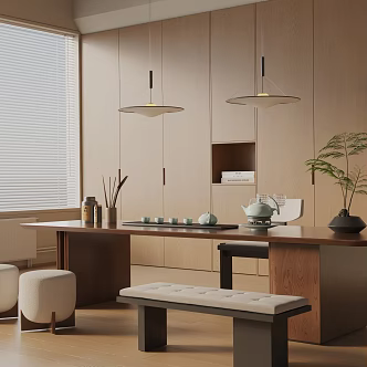 Modern dining table 3d model