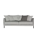 Modern double sofa 3d model