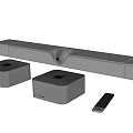 Apple Audio Rectangular Audio Remote Control 3d model