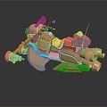 Modern Motorcycle Jet Motorcycle Sci-Fi Motorcycle Concept Motorcycle 3d model