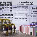 Different Types of Plumbing Pipe Fittings Including T Joints Elbows and Straight Pipes