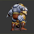 Game and Movie Characters in Confrontation with Battle Stance and Armor