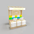 Display Shelves With Multi Layer Design Various Styles For Retail Stores Colorful And Wooden Structures