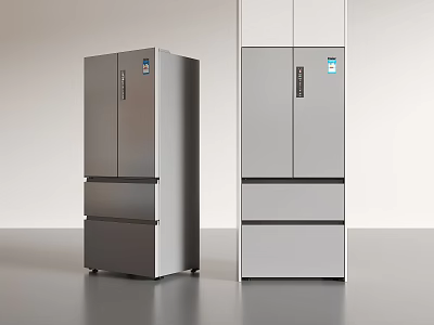 Refrigerator French Refrigerator Zero Embedded Refrigerator Haier Refrigerator 3d model