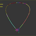 Women's Elegant Gold Necklace With Delicate Chain And Diamond Pendant Drop Design