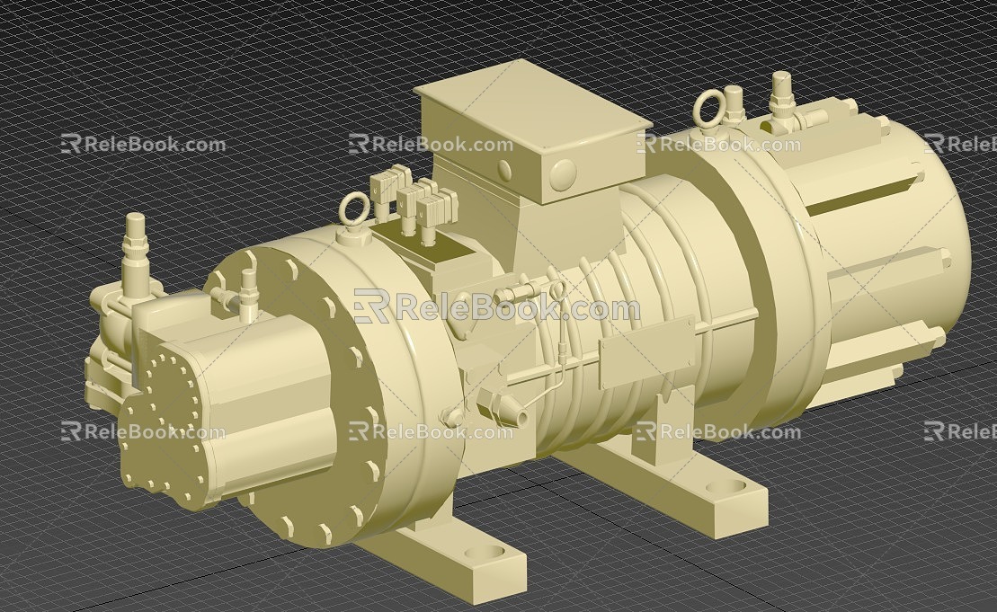 Compressor head machine 3d model