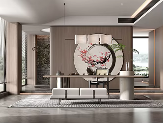 New Chinese Tea Room 3d model
