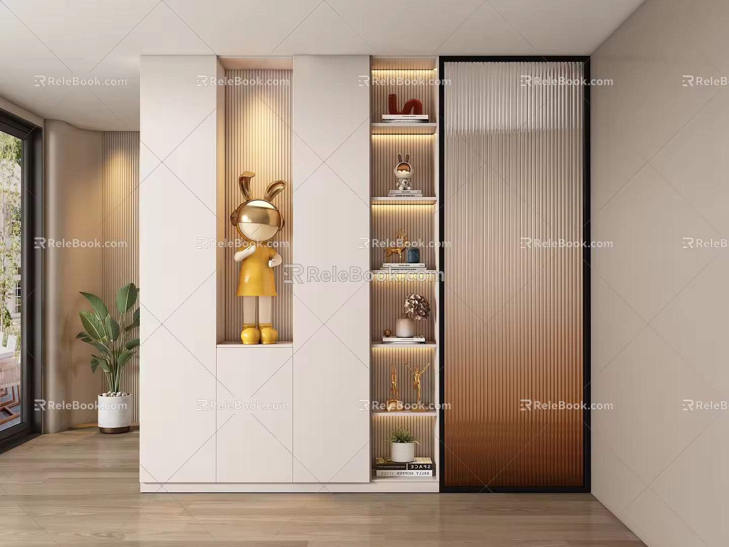 Entrance aisle partition 3d model