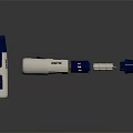 Blue And White Medical Device With Ergonomic Design For Healthcare Applications
