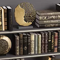 Organized Hardcover Books And Magazines On Wooden Bookshelf With Decorative Items
