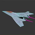 Advanced Futuristic Fighter Aircraft With Sleek Aerodynamic Design And Sharp Edges