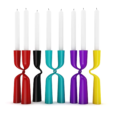 Candle Holder Candle Interior Decoration 3d model