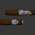 Premium Handmade Cigars With Silver Bands And Colorful Dots Design