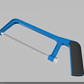 Industrial Hacksaw Tool With Blue Frame Black Handle And Metal Blade