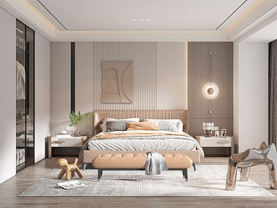 Modern Bedroom 3d model