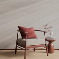 New Chinese-style Single Sofa 3d model