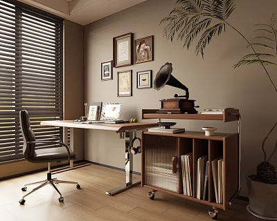 Study Desk E-sports Chair Small Bookcase