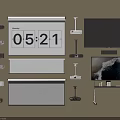 Various Projection Monitoring Devices Including Projector Screens Security Cameras and Displays
