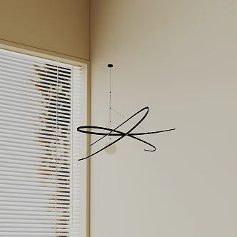 Modern chandelier 3d model