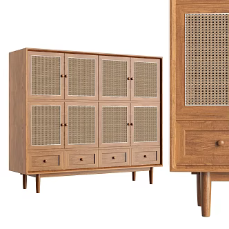 Decorative Cabinet Entrance Cabinet Side Cabinet End View Cabinet 3d model