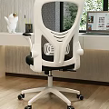 Modern Home Office Desk With Ergonomic Chair Laptop And Natural Window Light